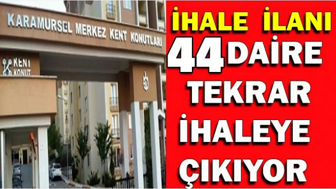 Karamürsel Merkezkent Konutları'nda 44 konut satışa çıktı!