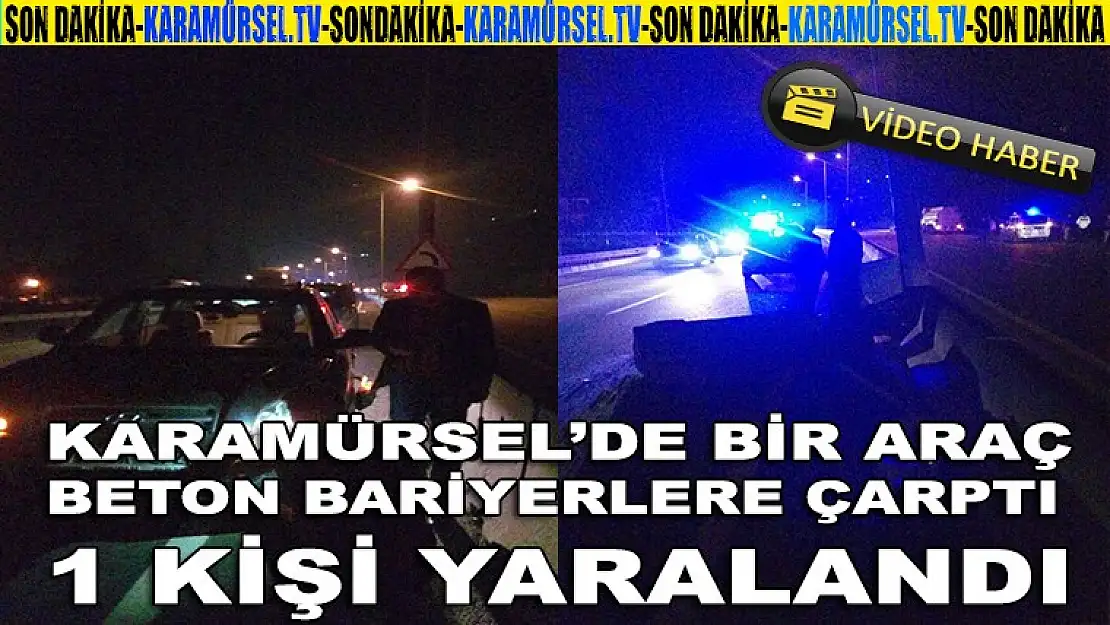 Karamürsel'de kaza 1 yaralı