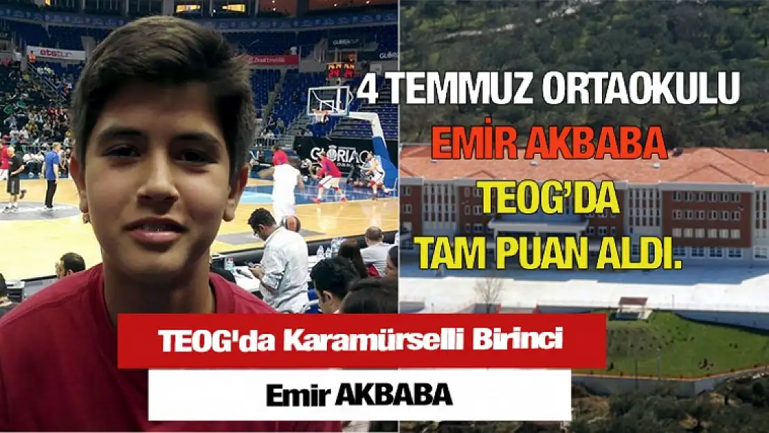 TEOG'da Birincilerden Biri Karamürselli