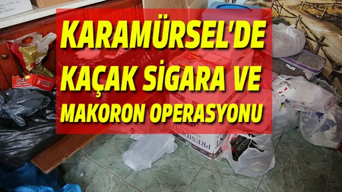 Karamürsel Emniyetinden kaçak sigara operasyonu