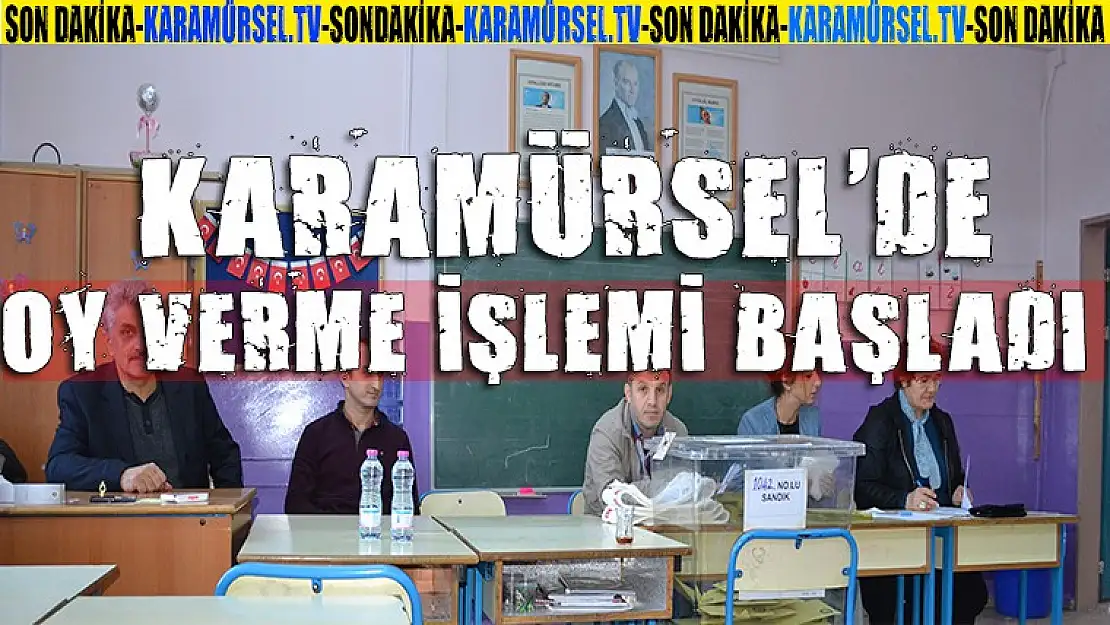 İlçemizde saat 08:00 itibarı ile oy kullanılmaya başlandı