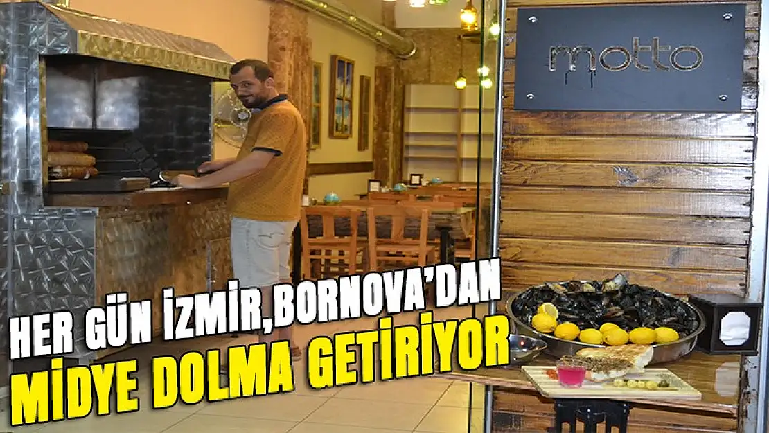 Her gün İzmir Bornova'dan midye geliyor