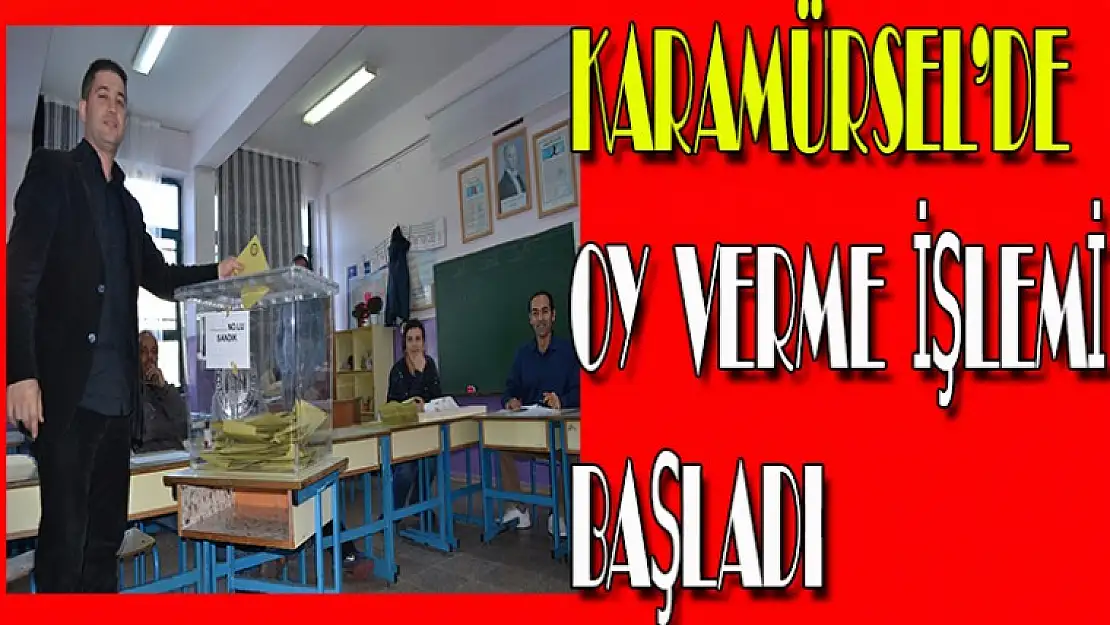 İlçemizde saat  08:00 itibarı ile oy kullanılmaya başlandı