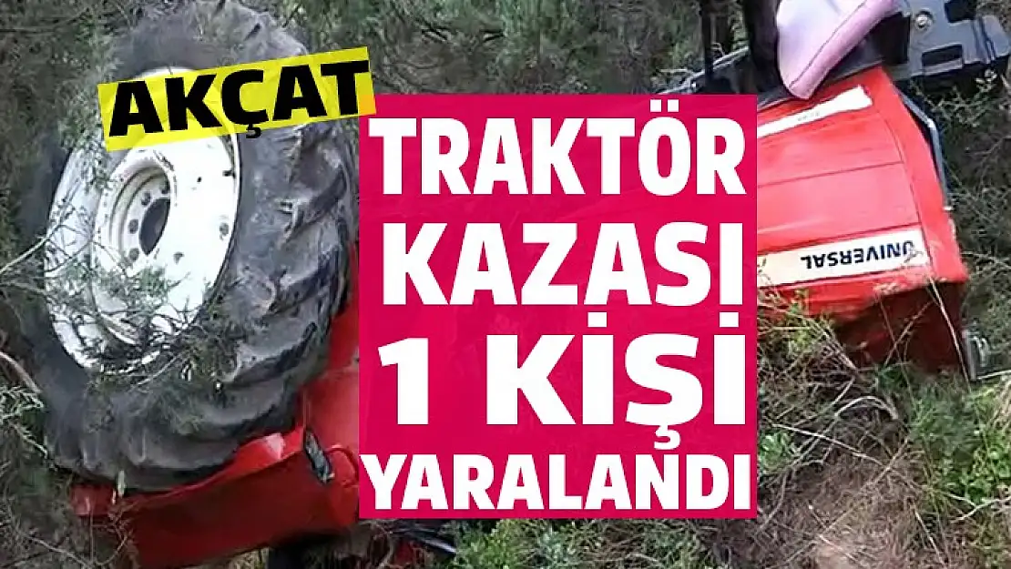 Karamürsel traktör kazası 1 yaralı