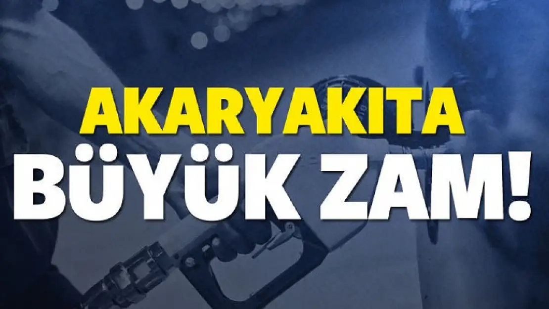 Akaryakıta ÖTV Zammı!