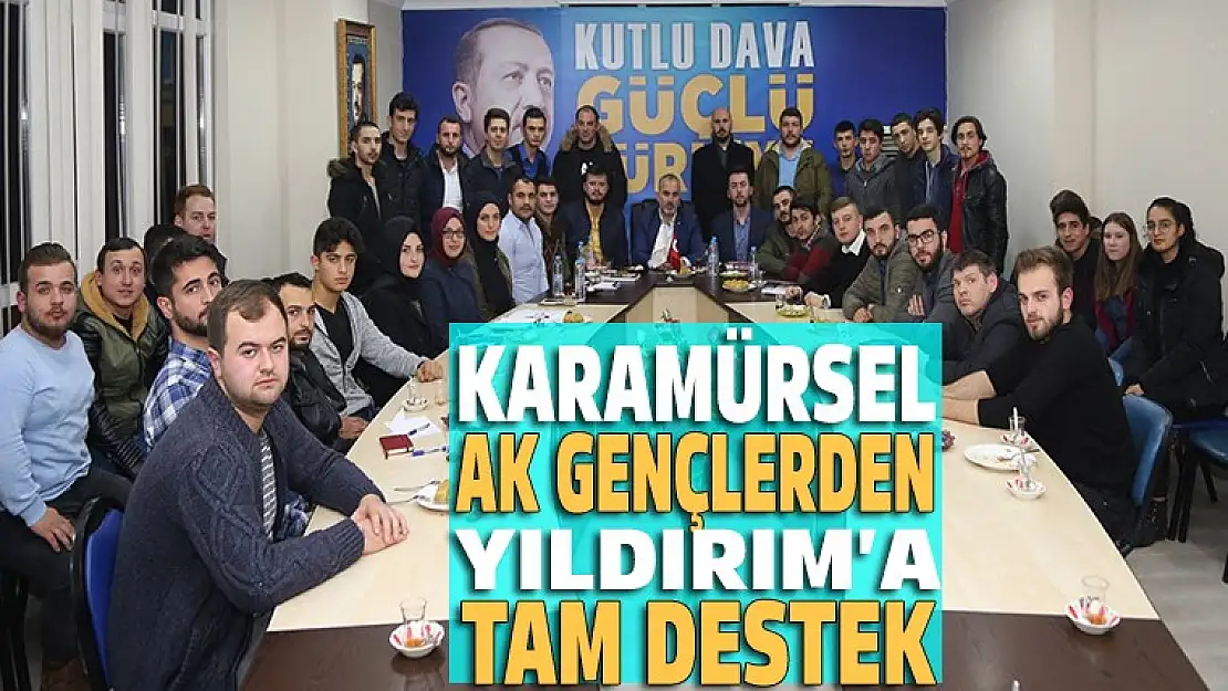 Karamürsel AK Gençlerden Yıldırım'a tam destek