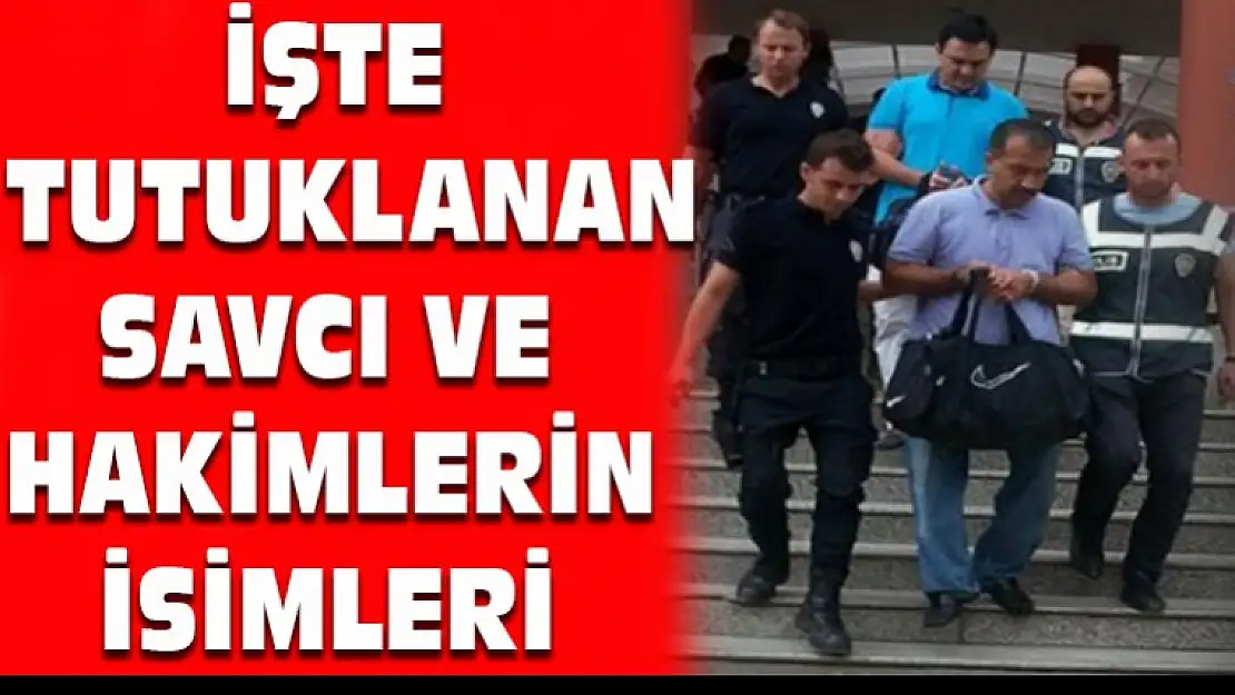 Kocaeli'de Tutuklanan ve Serbest Bırakılan Savcı ve Hakimler