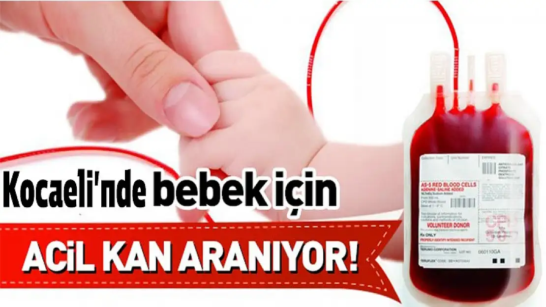 Bebek için Acil kan aranıyor