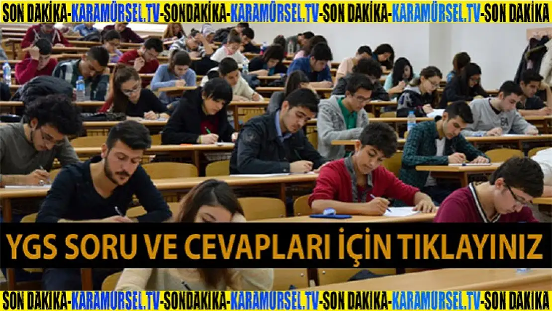 YGS soruları ve cevapları açıklandı!