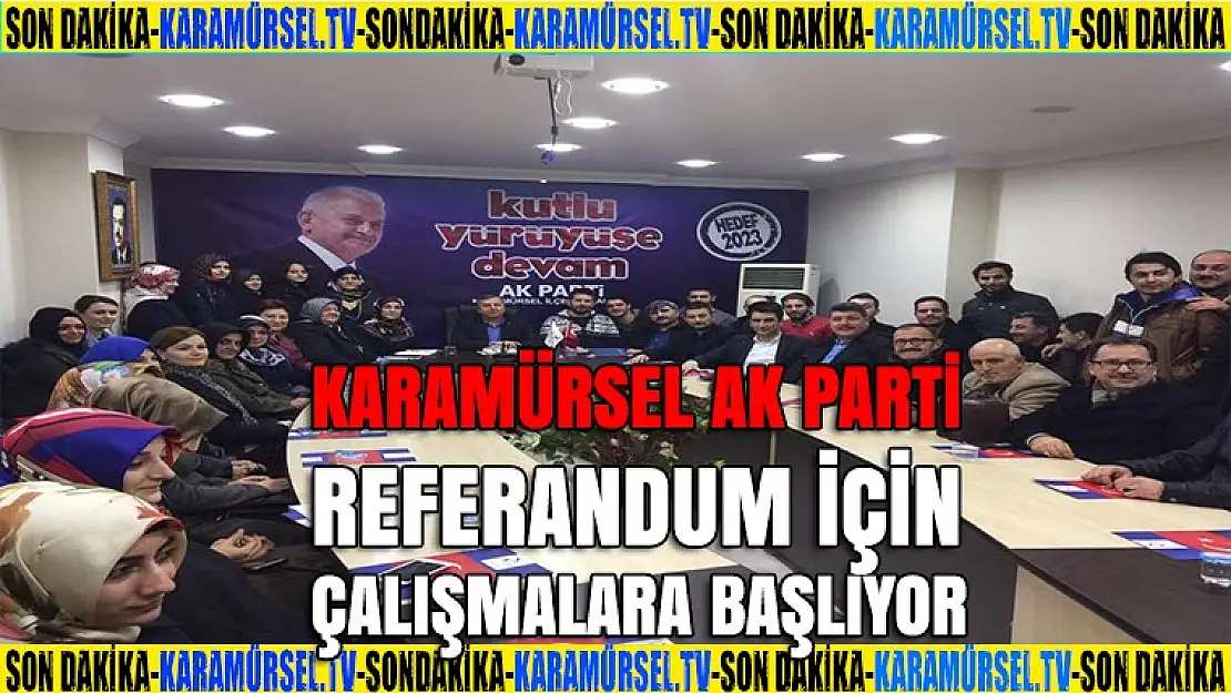 AK Parti'de, referandum için çalışmalara başlanıyor