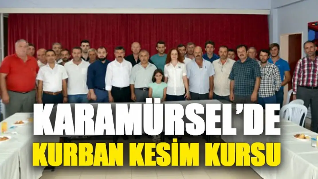 Karamürsel'de Kurban Kesme Eğitimi