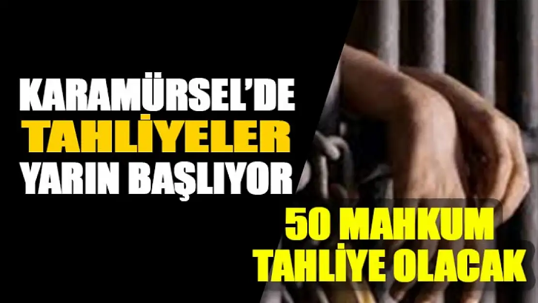 Karamürsel Ceza Evinde Tahliyeler Yarın Başlıyor