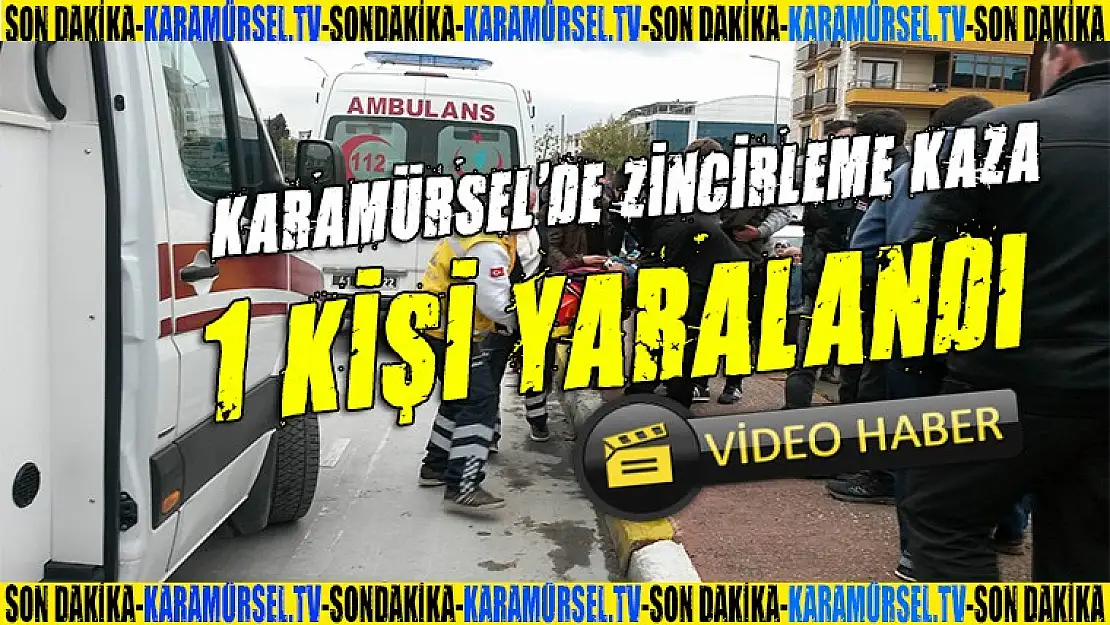 Karamürsel'de zincirleme kaza 1 yaralı