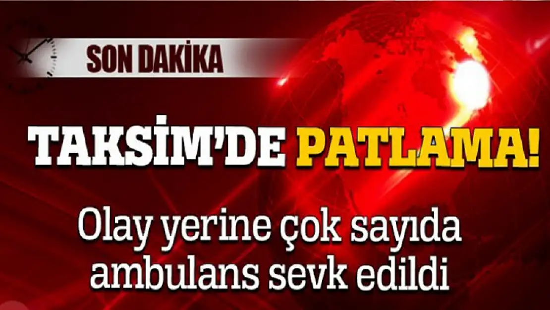 SON DAKİKA İstiklal Caddesi'nde Canlı Bomba Saldırısı