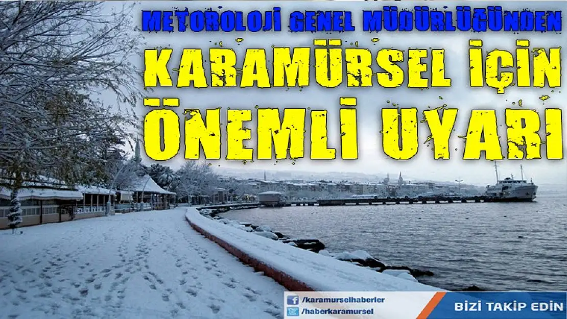 Karamürsel için önemli uyarı