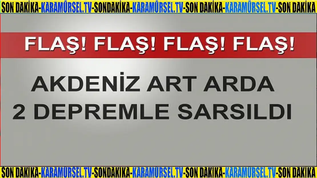 5,4 büyüklüğünde depremin, ardından 4 büyüklüğünde