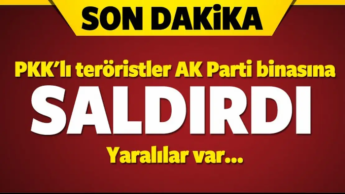 Mardin Kızıltepe'de AK Parti binasına saldırı!