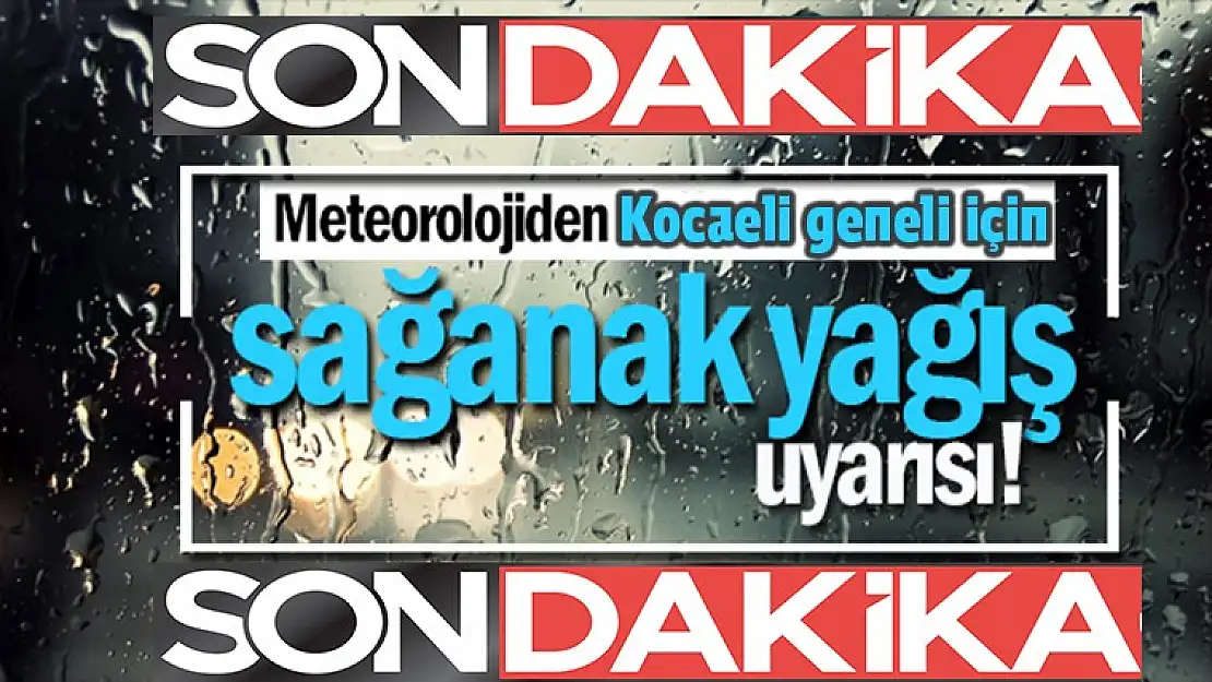 Meteoroloji uyardı! Yağmur geliyor!