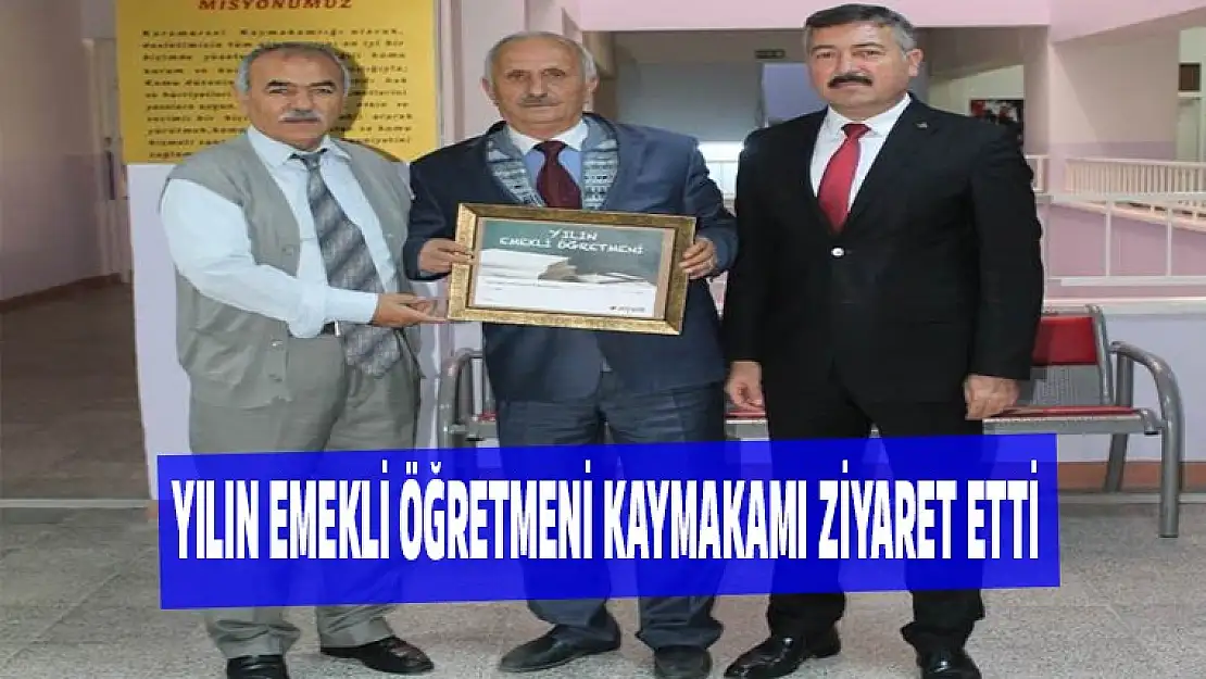 Yılın Emekli Öğretmeni Narinoğlu'nu ziyaret etti