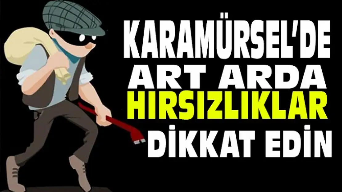 Karamürsel'de Art Arda Hırsızlıklar