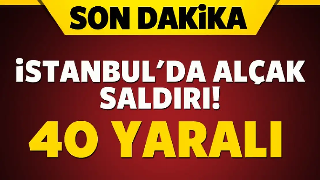 İstanbul'da bombalı saldırı: Yaralılar var!