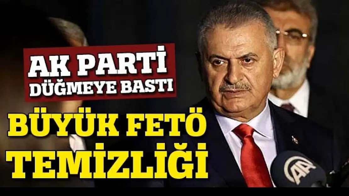 Ak Parti düğmeye bastı. Temizlik başlıyor