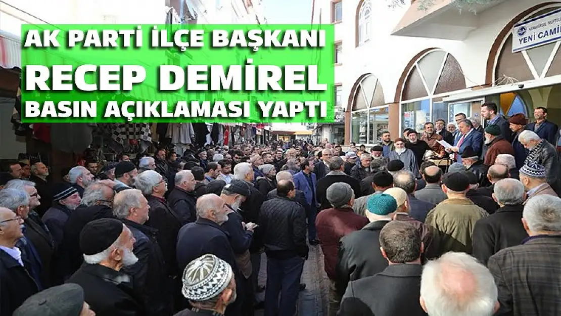 Recep Demirel basın açıklaması yaptı