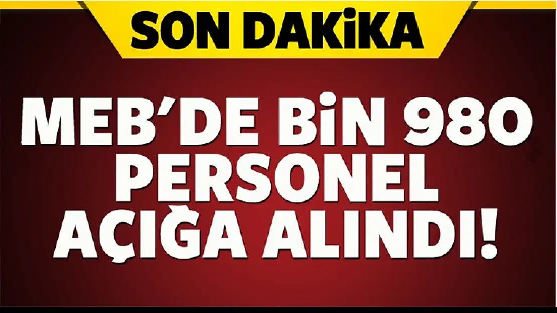 2 bine yakın personel açığa alındı