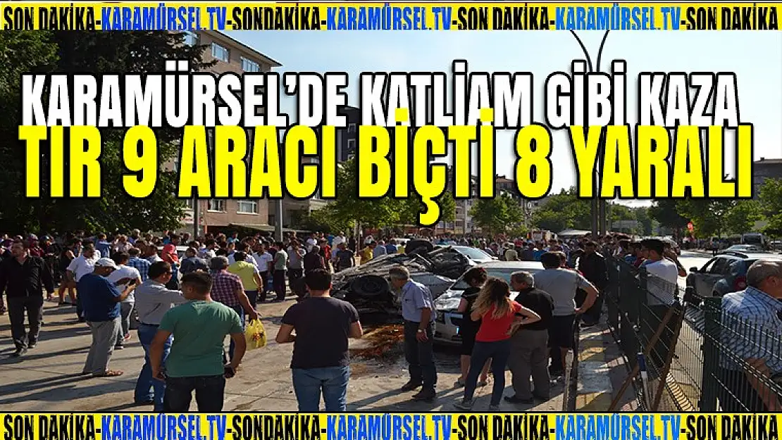 Karamürsel'de katliam gibi kaza TIR 6 taksiyi biçti