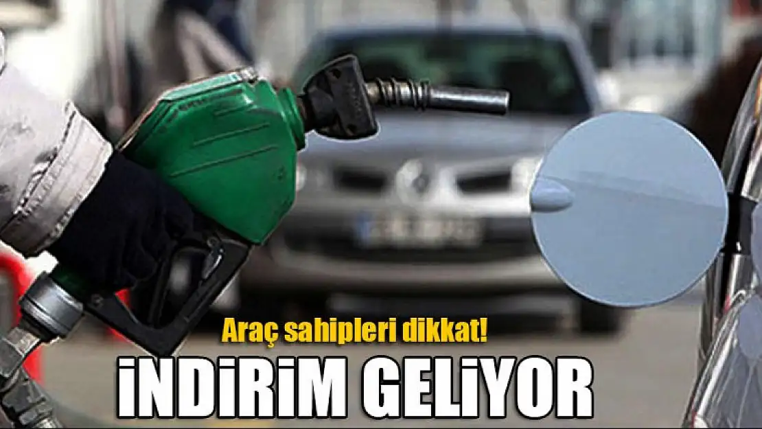 Benzine indirim geliyor