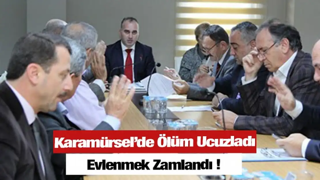 Karamürsel'de ölüm ucuzladı, evlenmek zamlandı!