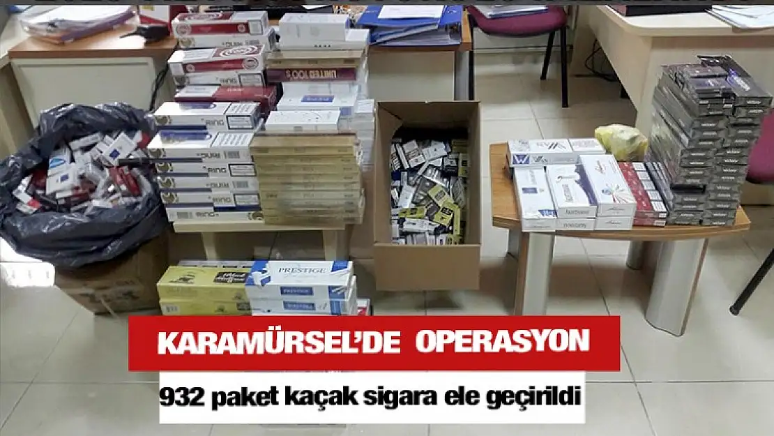 Karamürsel'de Kaçakçılık Operasyonu