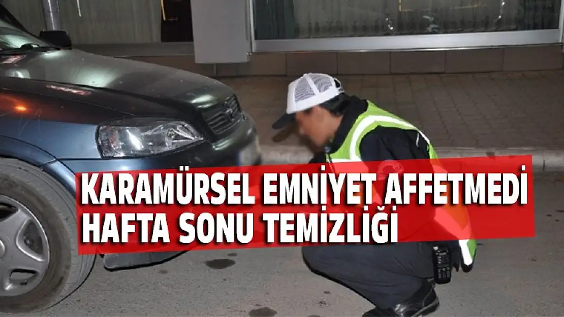 Karamürsel Emniyetten hafta sonu temizliği