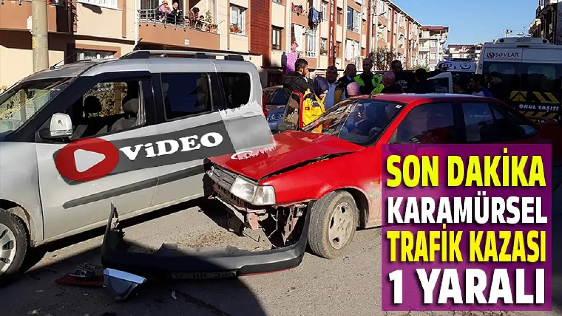 Karamürsel'de trafik kazası 1 yaralı