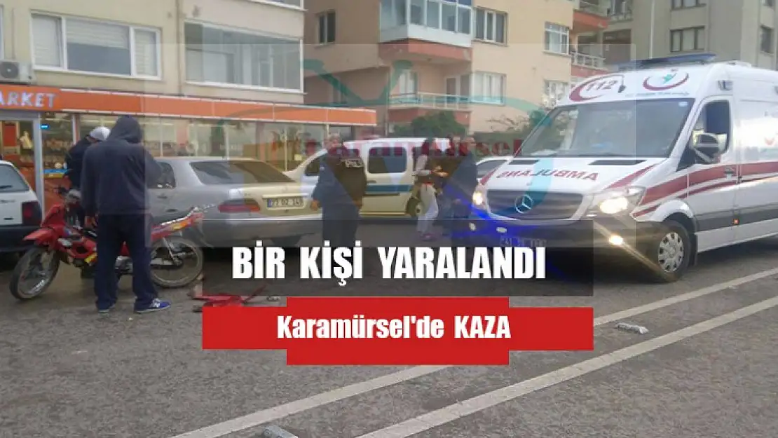 Karamürsel'de trafik kazası 1 yaralı