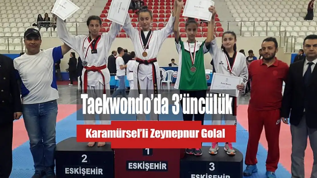 Okullar Arası Türkiye Taekwondo Şampiyonasında 3'üncü Karamürsel'den