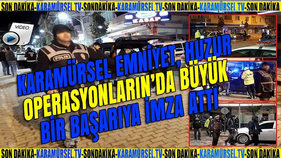 Karamürsel Emniyet'in Huzur operasyonunda ceza yağdı