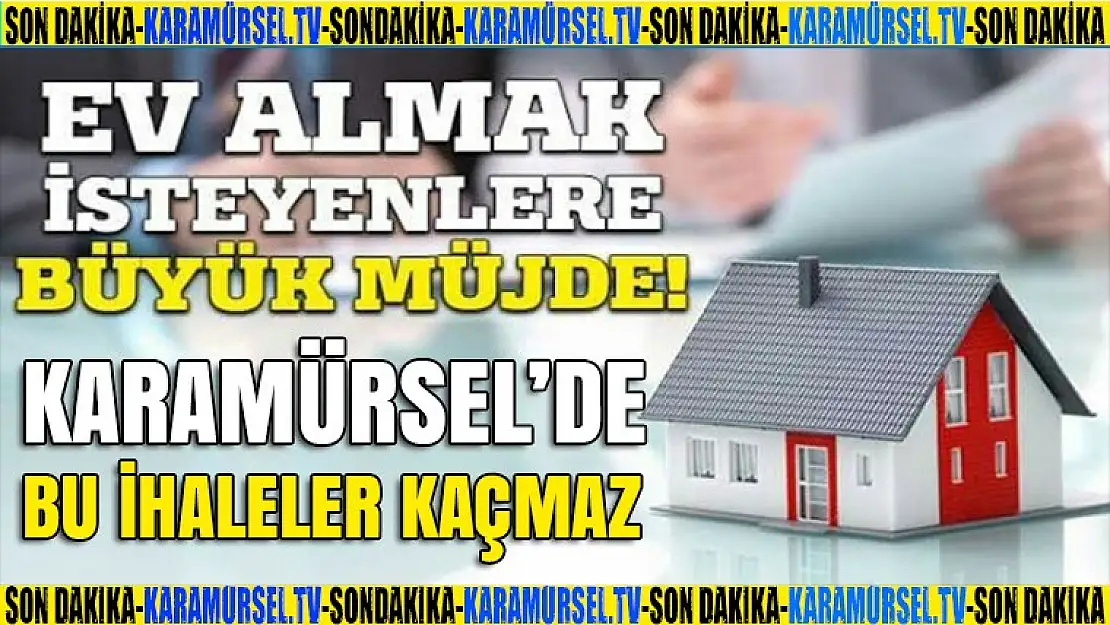 Karamürsel Kent Konutta Daireleri İhale Usulü Satışa Çıkardı