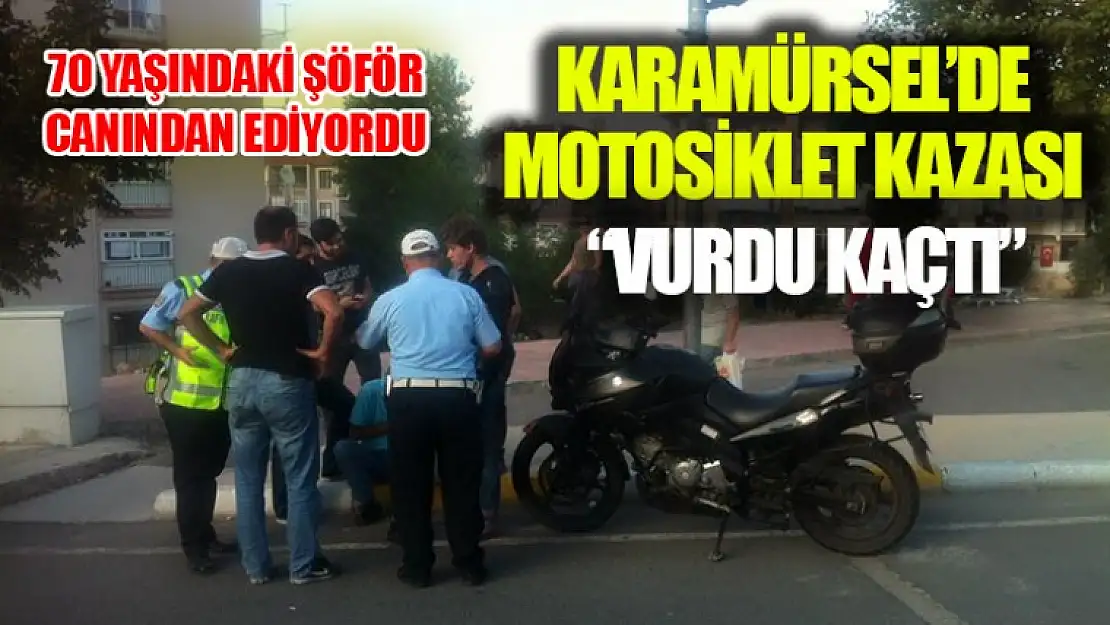 Motosiklete Vurup Kaçtı, Yakalandı