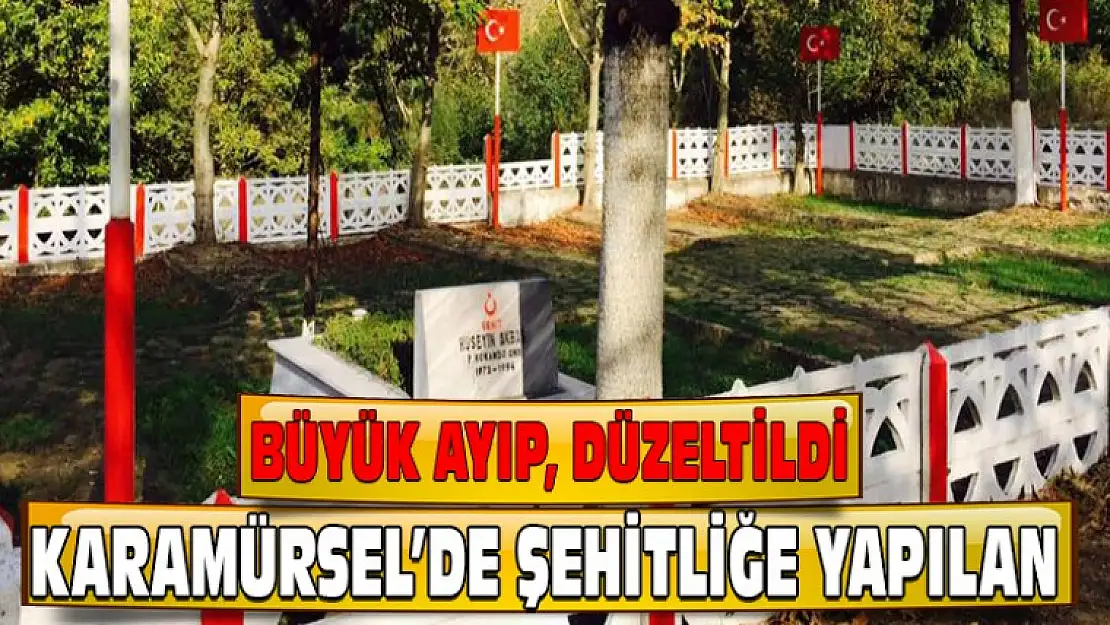 Yıllardır Şehitliğe yapılan ayıp, DÜZELTİLDİ