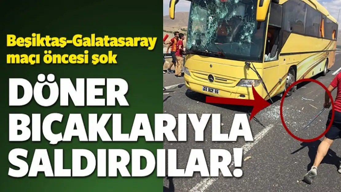 Konya'da Beşiktaşlıların Otobüsüne Saldırı