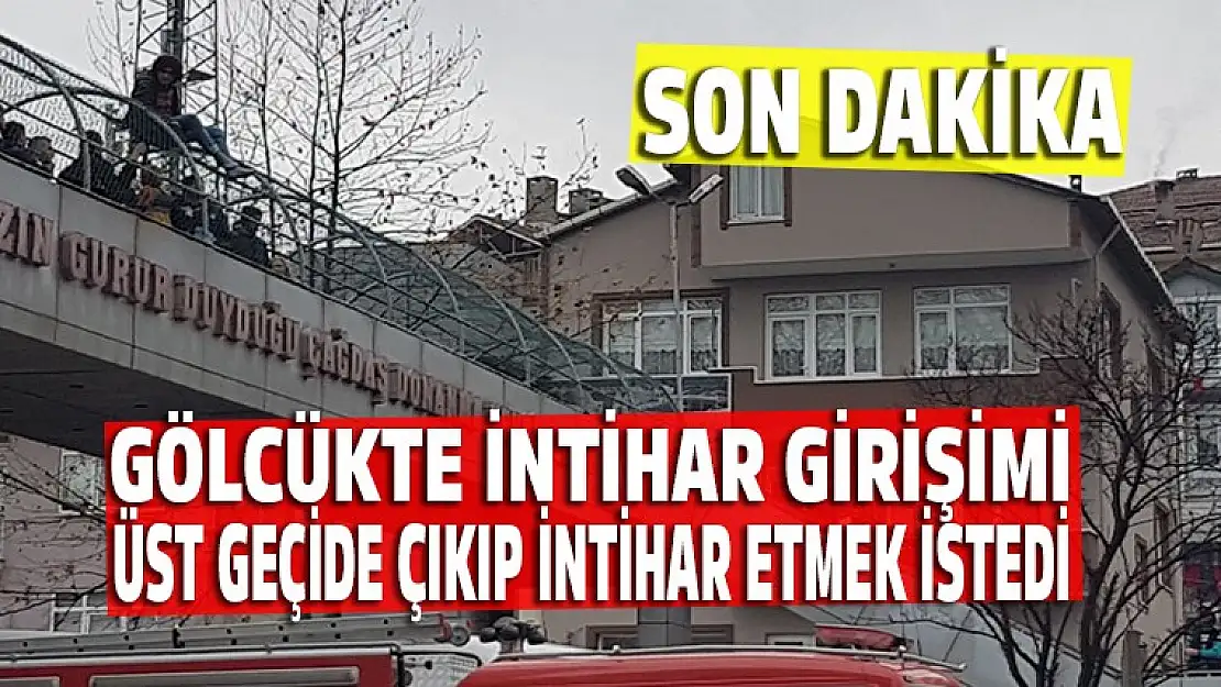 Üst geçide çıkıp intihar etmek istedi