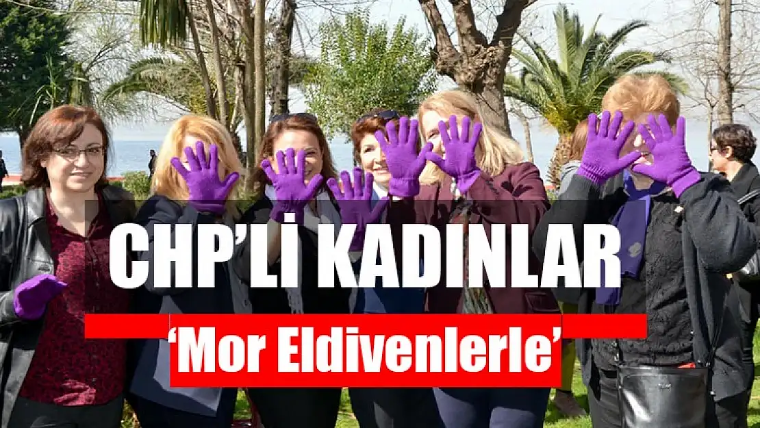 CHP'li Kadınlar 'Mor Eldivenlerle'