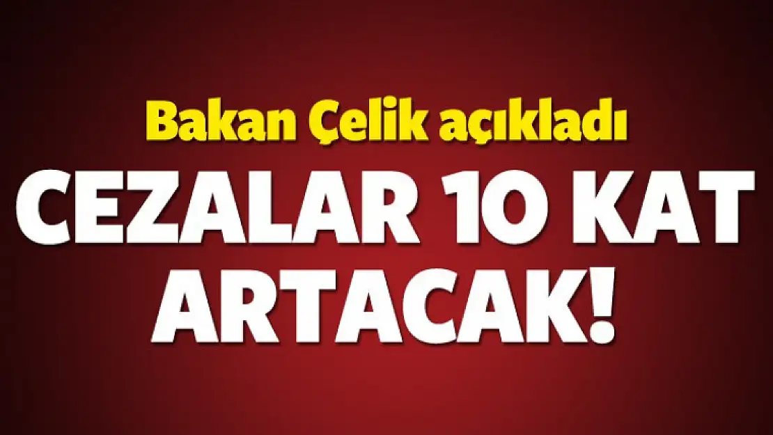 Bakandan flaş açıklama! 10 kat ceza...