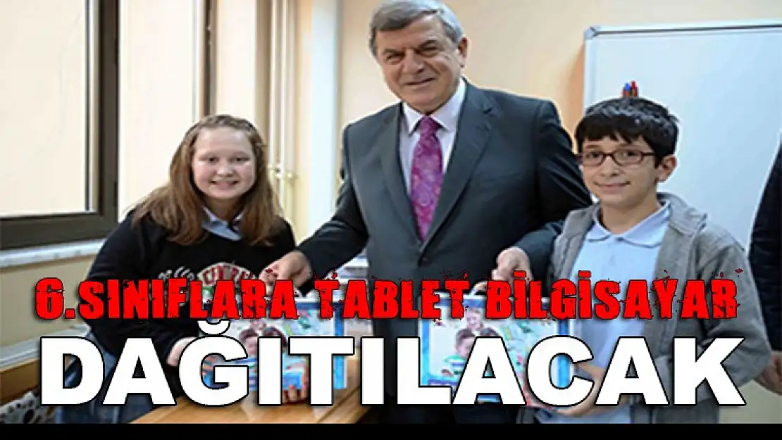 6. sınıflara dağıtacağı tablet bilgisayarlar için ilahe düzenlendi