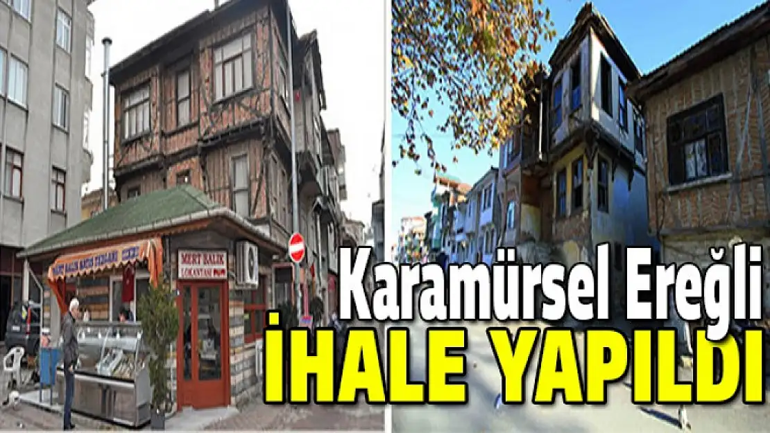 Tarihi evlerin ihalesi yapıldı