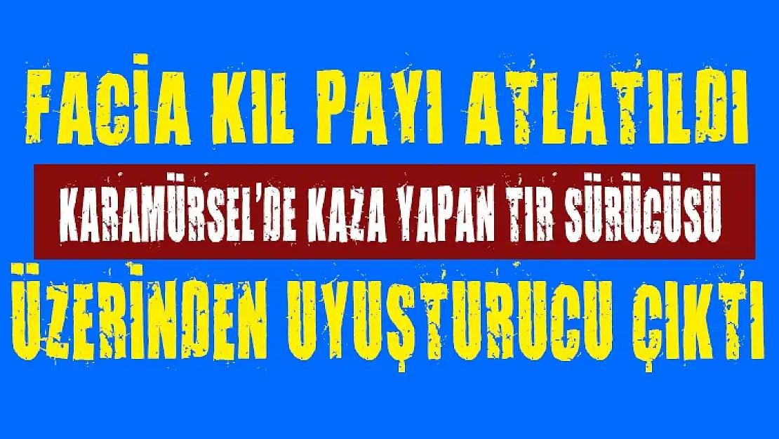 Karamürsel merkezde tır faciası kıl payı atlatıldı