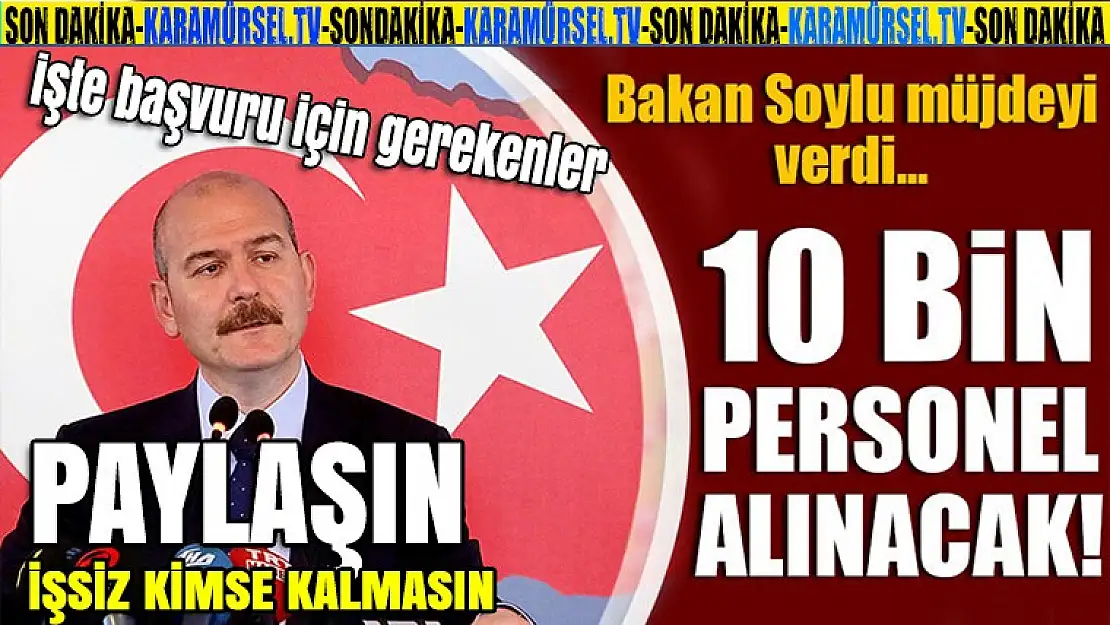 Son dakika: 10 bin polis alınacak!