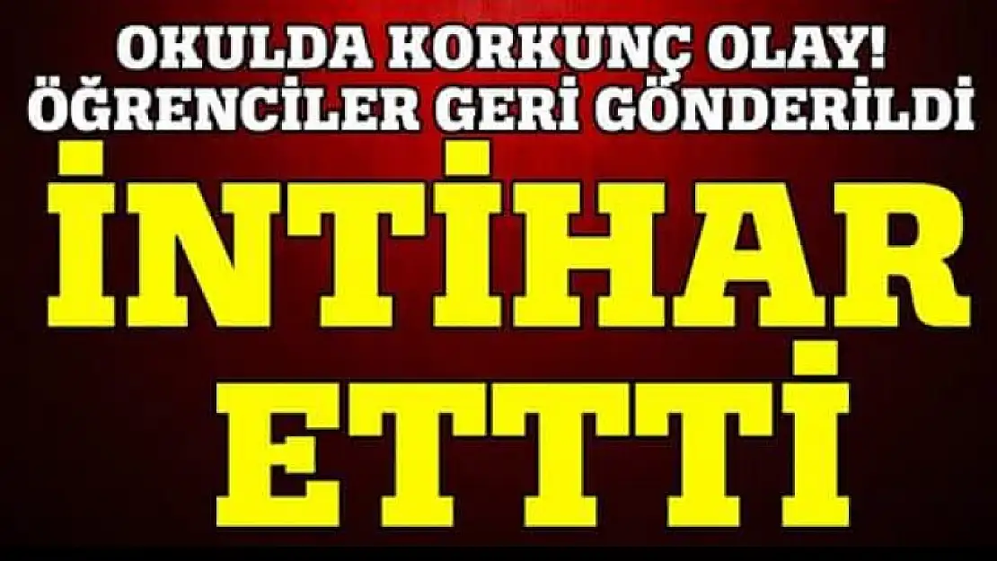 Öğretmen eşi açığa alınan müdür okulda intihar etti