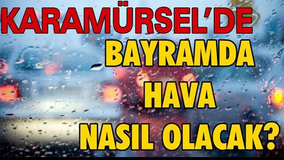 Karamürsel'de Bayramın ilk günü yağmur var